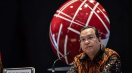 Direktur Utama PT Bursa Efek Indonesia (BEI) Iman Rachman