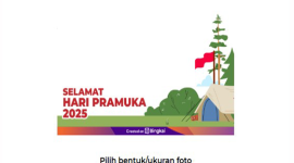 Kumulan link Twibbon Hari Pramuka 2025