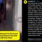 Seorang wanita di Malaysia menjadi viral setelah terekam kamera bereaksi seperti 
