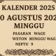 Weton 10 Agustus 2025