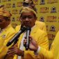 Ketua Umum Partai Golkar Bahlil Lahadalia saat menghadiri Musyawarah Daerah (Musda) XI Partai Golkar Kalimantan Selatan, Minggu (3/8/2025)