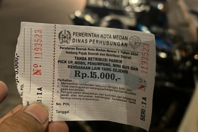 Viral tarif parkir membengkak di Medan