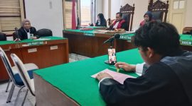 Majelis hakim PN Medan membacakan putusan terhadap kedua terdakwa kasus sabu secara virtual, Senin (11/8/2025) sore.