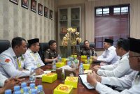Kepala Kanwil Kemenag Sumut dan jajaran saat bertemu dengan Wakajati Sumut, Senin (11/8/2025)
