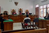 Kadishub Pematangsiantar, Julham Situmorang menjalani sidang dakwaan di Pengadilan Tipikor Medan, Kamis (14/8/2025)