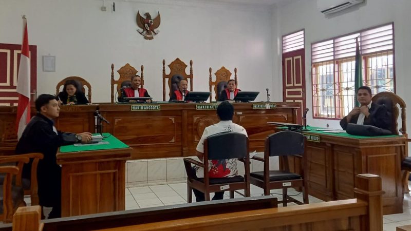 Kadishub Pematangsiantar, Julham Situmorang menjalani sidang dakwaan di Pengadilan Tipikor Medan, Kamis (14/8/2025)