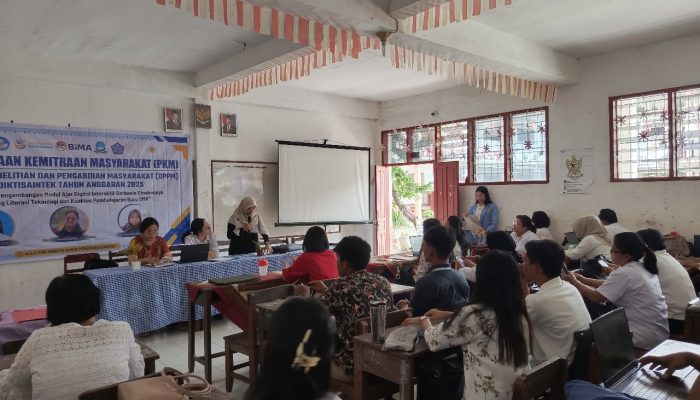 Tim PKM Dosen dan Mahasiswa melakukan Pelatihan dan Pengembangan Modul Ajar Digital bagi Guru SMKS Surya Pematangsiantar