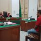 Dua terdakwa kasus pembuatan SIM palsu, menjalani sidang dakwaan di PN Medan, Selasa (19/8/2025)