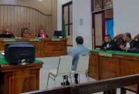 Eks Kadis Budparekraf Sumut, Zumri Sulthony menjalani sidang putusan di Pengadilan Tipikor Medan, Kamis (21/8/2025)