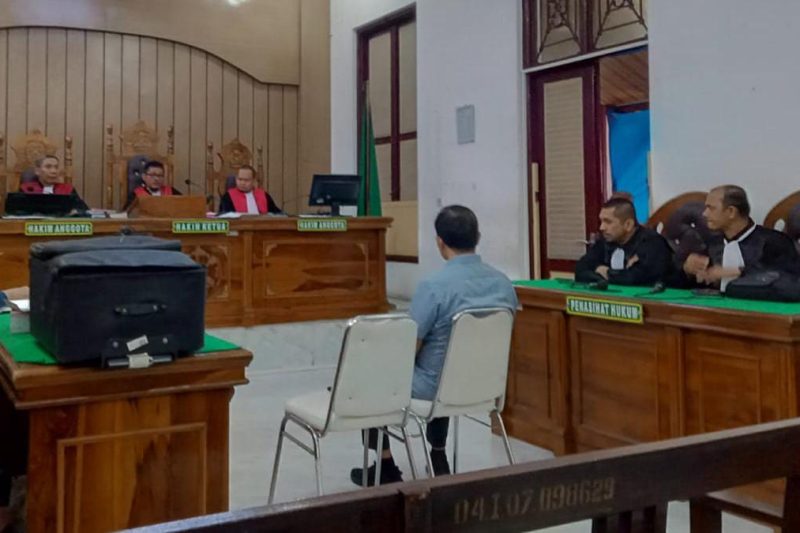 Eks Kadis Budparekraf Sumut, Zumri Sulthony menjalani sidang putusan di Pengadilan Tipikor Medan, Kamis (21/8/2025)
