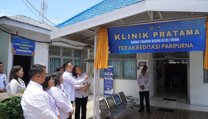 Klinik Rutan Kelas 1 Medan Raih Akreditasi Paripurna, Bukti Layanan Kesehatan Kian Berkualitas