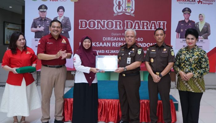 Sambut Harlah Kejaksaan ke-80, Kejati Sumut Gelar Donor Darah: Target 200 Kantong untuk PMI