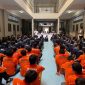 Warga Binaan Rutan Kelas I Medan mengikuti kegiatan penguatan Hak Asasi Manusia (HAM), Selasa (26/8/2025)