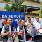 Kasat Reskrim Polrestabes Medan AKBP Bayu Putro Wijayanto yang didampingi Iptu Hafizzullah saat memberikan keterangan pers. Foto: Humas Polrestabes Medan