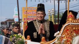 Bupati Pati Sudewo menghadiri peringatan Hari Jadi ke-702 Kabupaten Pati, Kamis (7/8/2025). (Dok Pemkab Pati)