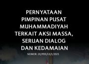 Pimpinan Pusat Muhammadiyah Desak Hentikan Kekerasan: Serukan Dialog Usai Tewasnya Affan Kurniawan