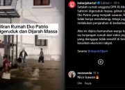 Massa Sudah Kuasai Rumah Eko Patrio di Kuningan dan Mulai Bergerak Menggasak Isi Rumahnya