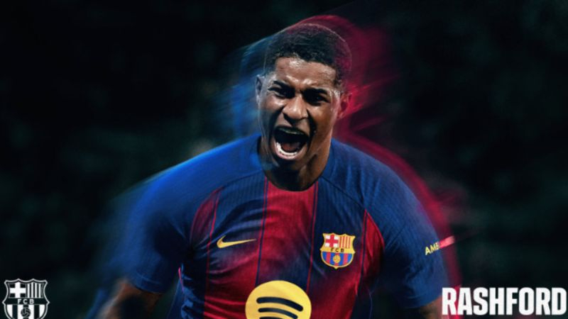 Penyerang anyar Barcelona Marcus Rashford yang dipinjam dari Manchester United. (https://x.com/FCBarcelona)