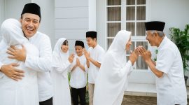 Ilustasi Suasana lebaran 2026