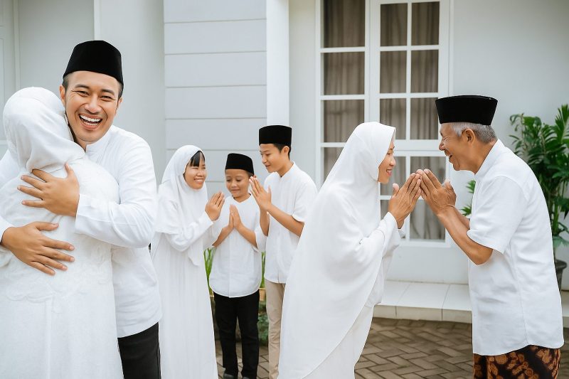 Ilustasi Suasana lebaran 2026