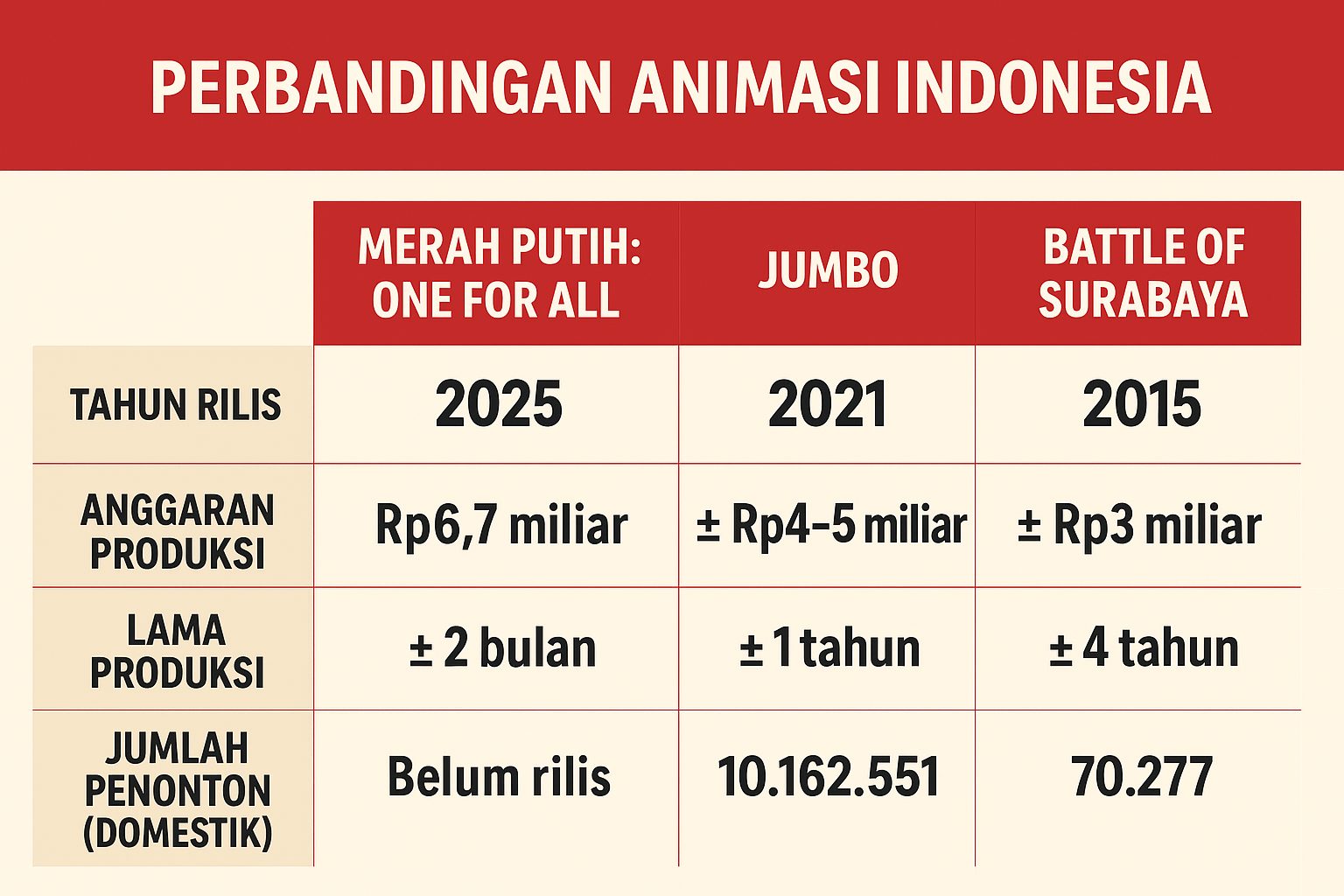 perbandingan film animasi Indonesia