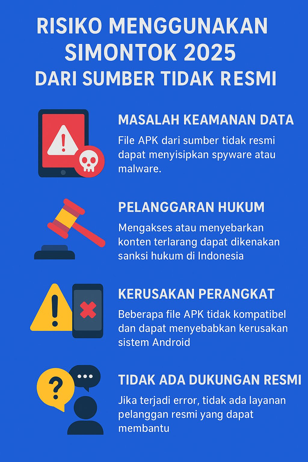 resiko menggunakanSimontok 2025 Versi Terbaru