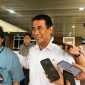 Menteri Pertanian Andi Amran Sulaiman menjawab pertanyaan awak media saat ditemui di kawasan DPR RI Senayan, Jakarta, Rabu (3/9/2025).