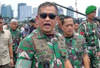 Kepala Staf Angkatan Darat (KSAD) Jenderal TNI Maruli Simanjuntak menghadiri TNI Fair 2025 di Silang Timur Monumen Nasional, Jakarta, Sabtu (20/9/2025).