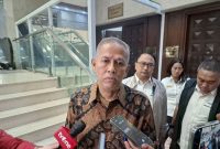 Ketua DK Lembaga Penjamin Simpanan (LPS) Anggito Abimanyu saat ditemui seusai menjalani fot and proper tes di Gedung DPR RI, Jakarta, Senin (22/09/2025). Foto: Antara