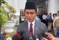 Menko Kumham Imipas Yusril Ihza Mahendra saat ditemui di Istana Kepresidenan RI, Jakarta, Rabu (17/9/2025)