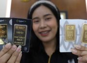 Harga Emas Antam Turun Rp3.000 Dibanderol berada di Rp2.171.000 Per Gram di Perdagangan Kamis (25/9/2025)