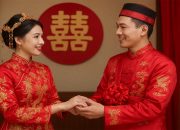 Pasangan pengantin Indonesia menikah dengan busana adat Tionghoa berdasarkan Feng Shui 2026