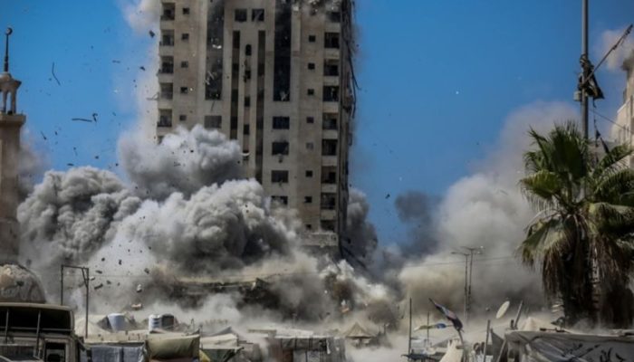 Biadab! Israel Bombardir Menara di Gaza yang Dihuni Ratusan Pengungsi Palestina