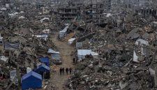 Ilustrasi kondisi Jalur Gaza setelah berbulan-bulan digempur Israel.