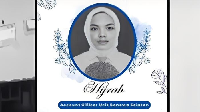 Hijrah (19), pegawai koperasi yang jasadnya ditemukan mengenaskan di kebun kelapa, Sabtu (20/9/2025).