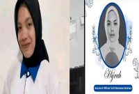 Kolase foto Hijrah (19), pegawai jasa keuangan pada koperasi milik Badan Usaha Milik Negara (BUMN) yang ditemukan tewas mengenaskan