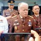 Kepala Kejati Sumut, Harli Siregar memberikan keterangan terkait perkembangan dugaan korupsi pengadaan kapal tunda Pelindo, Selasa (2/9/2025)
