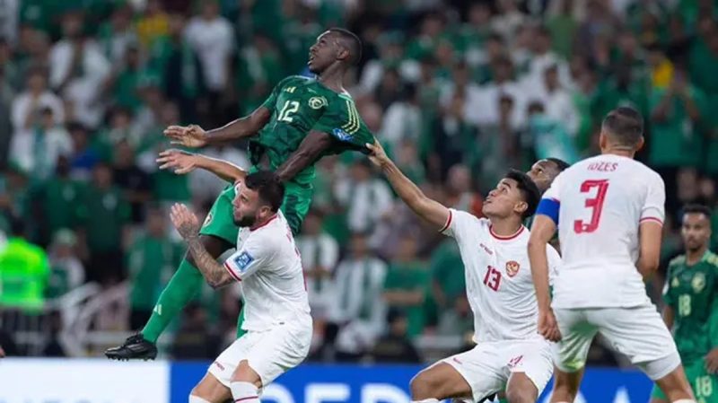 Pertandingan Arab Saudi versus Timnas Indonesia di Kualifikasi Piala Dunia 2026 Zona Asia hari Jumat (06/09/2024) dini hari WIB. (X/Saudi National Team)