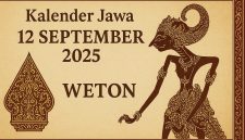 Kalender Jawa 12 September 2025