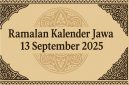 Ramalan Kalender Jawa 13 September 2025
