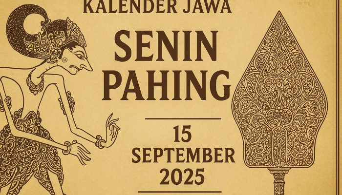 Ramalan Kalender Jawa 15 September 2025: Weton Senin Pahing dan Makna Neptu 13