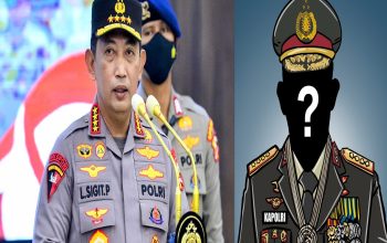 Pergantian Kapolri 2025 – Jenderal Listyo Sigit Prabowo dan siluet calon pengganti Kapolri berikutnya