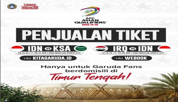 Jadwal Lengkap Timnas Indonesia di Ronde 4 Kualifikasi Piala Dunia 2026