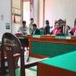 JPU membacakan tuntutan terhadap ketiga terdakwa kasus ganja secara daring di PN Medan, Rabu (3/9/2025).