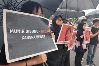 Aksi Kamisan Medan memperingati 21 pembunuhan Munir: “Indonesia darurat kekerasan dan ketidakadilan”