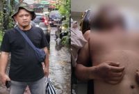 Wartawan Nico Saragih semasa hidup dan kondisi meninggal saat di rumah sakit. (Kolase)