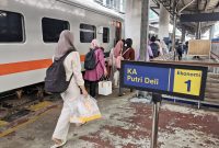 PT KAI Sumut mencatat jumlah penumpang kereta api pada long weekend Maulid Nabi Muhammad SAW, naik 23 persen dibanding pekan sebelumnya. Foto: Dok. Humas KAI Divre I Sumut