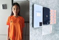 Seorang wanita pengedar happy five ditangkap Polrestabes Medan. Dokumen Topikseru.com/Agustian