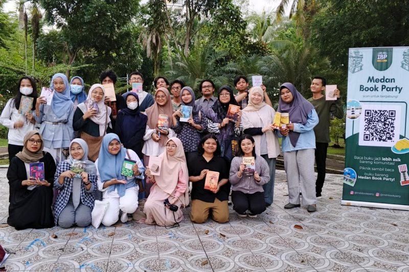 Book Gathering Di Taman Kota oleh Medan Book Party. Minggu (14/9/2025). Foto: Dok.Medan Book Party