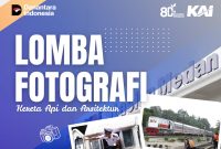KAI Sumut gelar lomba fotografi dalam rangka memperingati HUT ke-80 Kereta Api Indonesia.